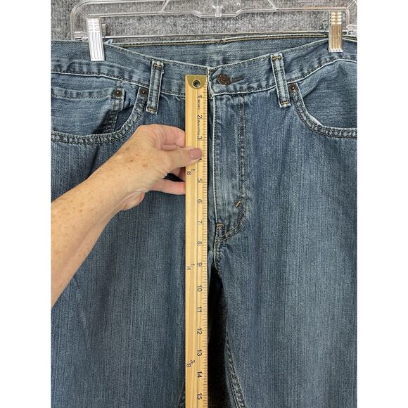 Levis 559 Jeans Men's 36x30 Blue Relaxed Straight Leg Stretch Denim Flex - Picture 5 of 15